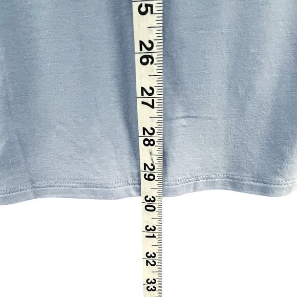 Eileen Fisher Top Womens S Blue Tencel Jersey Boat Neck LongTunic Shirt - Picture 8 of 14